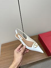 	 Bagsaaa Valentino Vlogo Heels In White Leather - 2