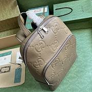 Bagsaaa Gucci Jumbo GG Backpack In Gray - 32x 42x 16cm - 4