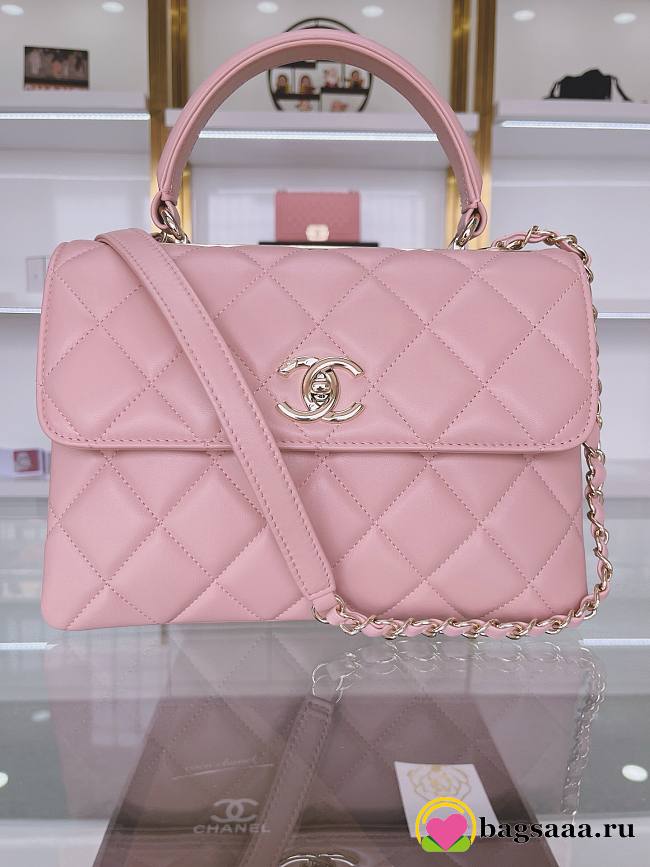 Bagsaaa Chanel Trendy CC Pink Gold Hardware 25cm - 1