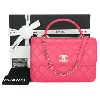 	 Bagsaaa Chanel Trendy CC Hot Pink Gold Hardware 25cm