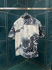 Bagsaaa Louis Vuitton Monogram Bandana Short-Sleeved Denim Shirt - 5