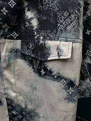 Bagsaaa Louis Vuitton Monogram Bandana Short-Sleeved Denim Shirt - 6