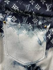 	 Bagsaaa Louis Vuitton Monogram Bandana Short-Sleeved Denim Short - 6