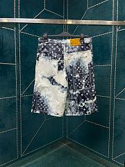 	 Bagsaaa Louis Vuitton Monogram Bandana Short-Sleeved Denim Short - 5