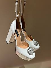 	 Bagsaaa Gucci Platform Pump With Double G In White 115mm - 1