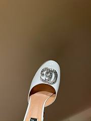 	 Bagsaaa Gucci Platform Pump With Double G In White 115mm - 6