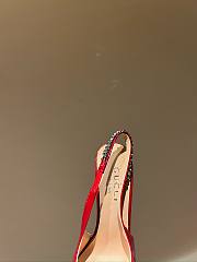 	 Bagsaaa Gucci Pump In Red Patent - 4