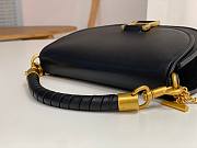 Bagsaaa Chloe Marcie Chain Flap Black Bag - 22.5x15.7x7cm - 2