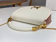 	 Bagsaaa Chloe Marcie Chain Flap White Bag - 22.5x15.7x7cm - 3