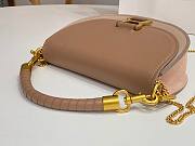 	 Bagsaaa Chloe Marcie Chain Flap Taupe Bag - 22.5x15.7x7cm - 3