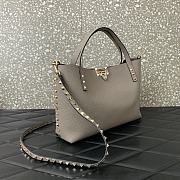 	 Bagsaaa Valentino Garavani Rockstud-embellishment tote bag grey - 28*20*8cm - 6