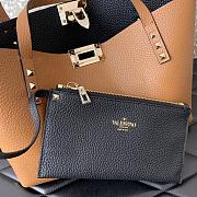 	 Bagsaaa Valentino Garavani Rockstud-embellishment tote bag brown - 28*20*8cm - 3