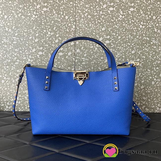 	 Bagsaaa Valentino Garavani Rockstud-embellishment tote bag blue - 28*20*8cm - 1
