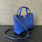 	 Bagsaaa Valentino Garavani Rockstud-embellishment tote bag blue - 28*20*8cm - 5