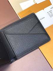 Bagsaaa Louis Vuitton Multiple Wallet Black Ostrich Leather - 12*9CM - 2