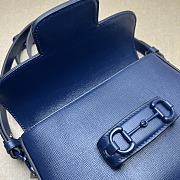 	 Bagsaaa Gucci Horsebit Shoulder Bag Bue Hardware - 20.5*14.5*5CM - 2