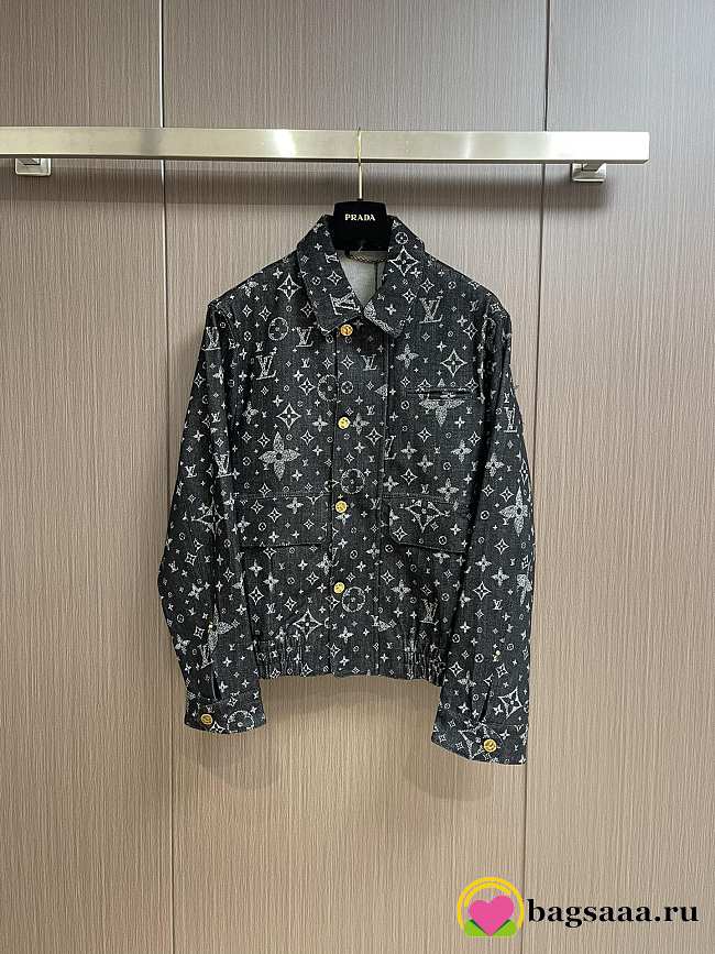 Bagsaaa Louis Vuitton Denim Black Jacket  - 1