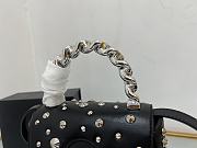 Bagsaaa Versace La Medusa studded top-handle bag 16*6*12CM - 3
