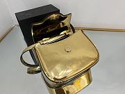 	 Bagsaaa Versace La Medusa studded top-handle bag in gold 16*6*12CM - 3