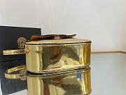 	 Bagsaaa Versace La Medusa studded top-handle bag in gold 16*6*12CM - 2