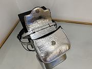 	 Bagsaaa Versace La Medusa studded top-handle bag in silver 16*6*12CM - 6