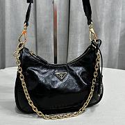 Bagsaaa Prada Nylon Hobo Black Bag - 23*6*13cm - 4