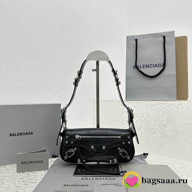 	 Bagsaaa Balenciaga Le Cagole Sling Black Bag - 24*4*12cm - 1