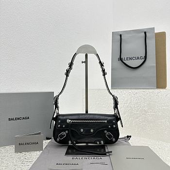 	 Bagsaaa Balenciaga Le Cagole Sling Black Bag - 24*4*12cm