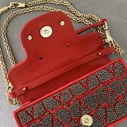 Bagsaaa Valentino Loco VLogo embellished tote bag in red - 19*10.5*5cm - 5