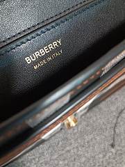 Bagsaaa Burberry Check E - Canvas Crossbody Bag Black - 25*8.5*18cm - 6