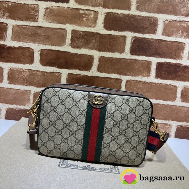 	 Bagsaaa Gucci Ophidia Crossbody Bag Beige - 23.5*16*4.5CM - 1