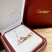 Bagsaaa Cartier Panthere Rose Gold Neckalce - 3