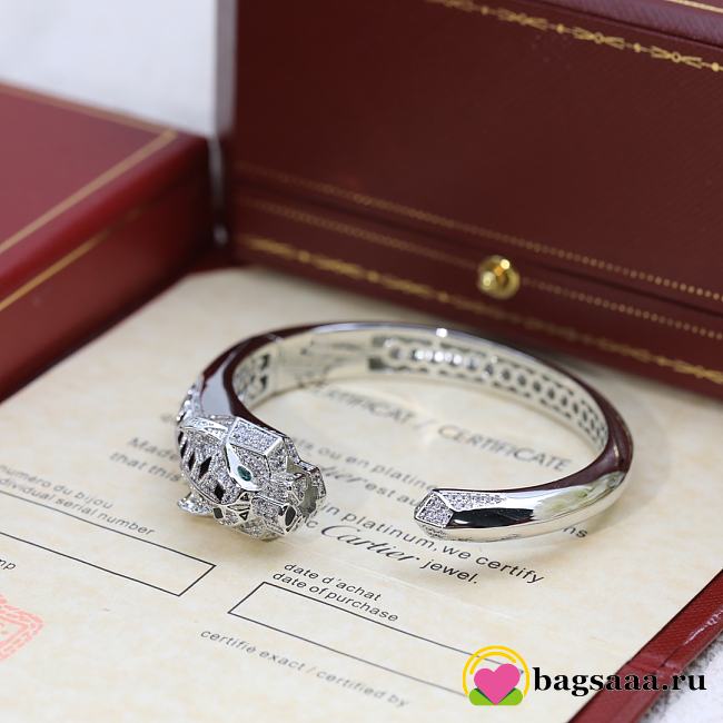 	 Bagsaaa Cartier panther silver bracelet - 1
