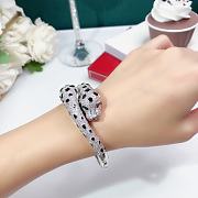 Bagsaaa Cartier panther silver crystal bracelet - 1