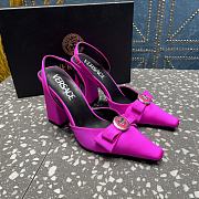 Bagsaaa Versace Medusa-motif satin-finish pumps pink - 3
