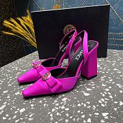 Bagsaaa Versace Medusa-motif satin-finish pumps pink - 2