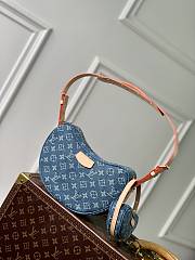 Bagsaaa Louis Vuitton Denim Heart Shapeed Shoulder Bag - 21 X 7 X 5cm - 1