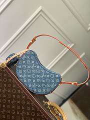 Bagsaaa Louis Vuitton Denim Heart Shapeed Shoulder Bag - 21 X 7 X 5cm - 4