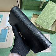 Bagsaaa Gucci Continental Wallet With Gucci Script Black - 19x 10x 3.5cm - 4