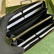 	 Bagsaaa Gucci Zippy Wallet With Gucci Script Black - W20cm x H12.5cm x D4cm - 3