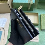 Bagsaaa Gucci Zip Around Wallet With Script Black - W18.5cm x H14cm x D3cm - 4