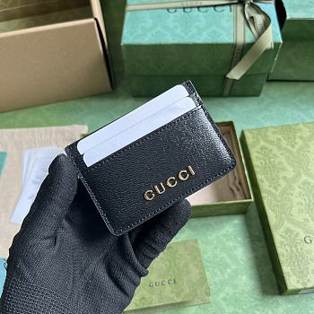 Bagsaaa Gucci Card Case With Gucci Logo