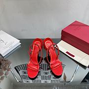 Bagsaaa Valentino Black With Red Flower Heels - 4