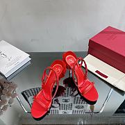 Bagsaaa Valentino Black With Red Flower Heels - 2