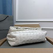 Bagsaaa Balenciaga Monaco Chain Bag In White - 6