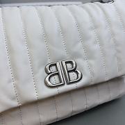 Bagsaaa Balenciaga Monaco Chain Bag In White - 3