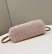 Bagsaaa Fendi First Pink Shearling Bag - 26*9.5*18cm - 6