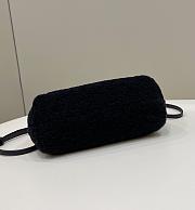 	 Bagsaaa Fendi First Black Shearling Bag - 26*9.5*18cm - 4