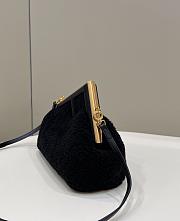 	 Bagsaaa Fendi First Black Shearling Bag - 26*9.5*18cm - 3