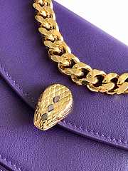 Bagsaaaa Bvlgari Serpenti East-West Maxi Chain Shoulder Bag In Purple - 20*14*8.5cm - 6